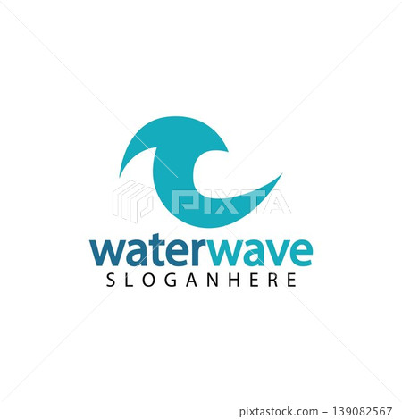 water wave logo design template water wave logo design template 139082567