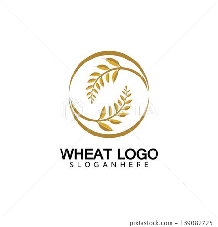 Agriculture Wheat logo template vector icon design 139082725