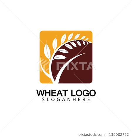 Agriculture Wheat logo template vector icon design 139082732