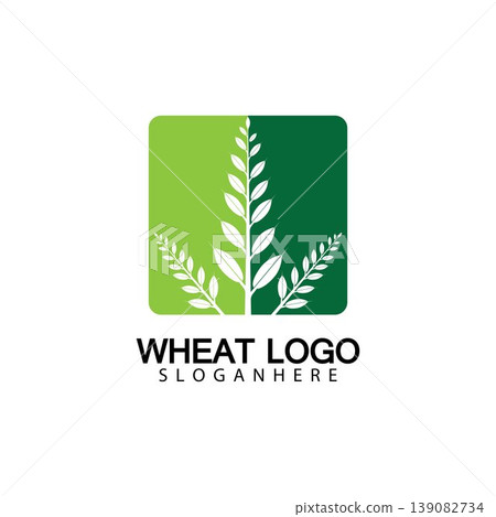Agriculture Wheat logo template vector icon design 139082734