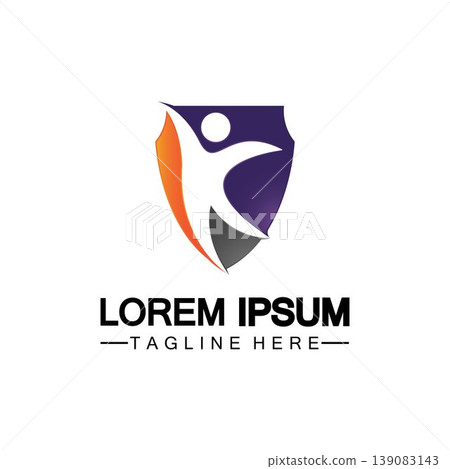 People shield icon.Life Insurance logo, protect human or insurance concept logo vector illustration design isolated on white background People shield icon.Life Insurance logo, protect human or insurance concept logo vector illustration design isolated on white background 139083143