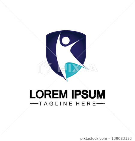 People shield icon.Life Insurance logo, protect human or insurance concept logo vector illustration design isolated on white background People shield icon.Life Insurance logo, protect human or insurance concept logo vector illustration design isolated on white background 139083153