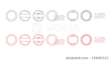 Vintage-style retro stamp frame set Vintage-style retro stamp frame set 139083513