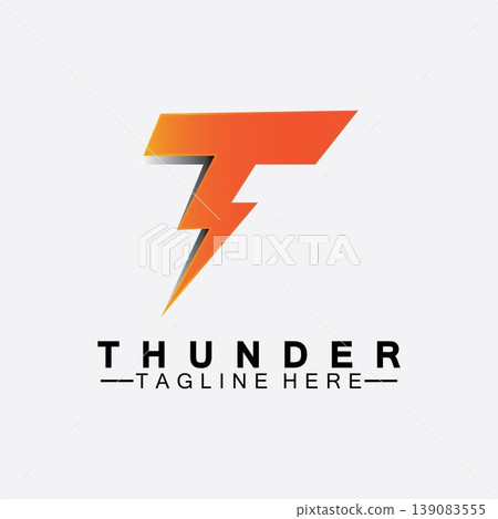 Letter T Thunder electric lightning logo vector illustration design.Flash T Letter Logo, Electrical Bolt Logo Vector Letter T Thunder electric lightning logo vector illustration design.Flash T Letter Logo, Electrical Bolt Logo Vector 139083555
