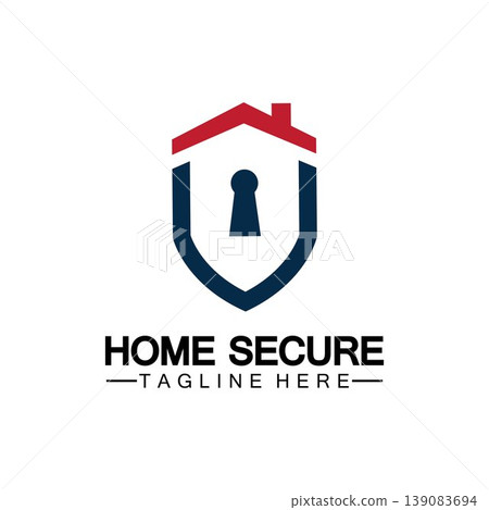 Home secure logo, smart house logo design,Home protection logo design template. Vector shield and house logotype illustration. Home secure logo, smart house logo design,Home protection logo design template. Vector shield and house logotype illustration. 139083694