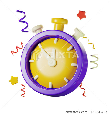 3d stopwatch, 3d new year icon 3d stopwatch, 3d new year icon 139083764