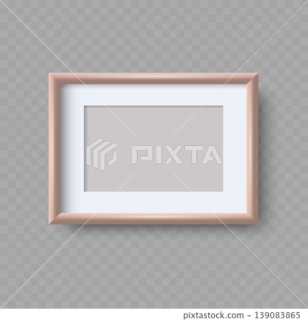 Realistic Square Picture Frame Mockup. Vector Realistic Square Picture Frame Mockup. Vector 139083865