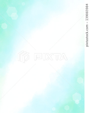 柔和的水彩和閃亮的翠綠色背景材料 139083984