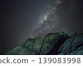 Milky Way above rocks 139083998