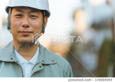 blue collar worker, laborer, hard hat 139084093
