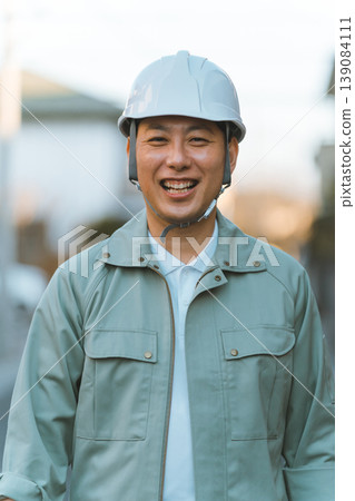 blue collar worker, laborer, hardhat 139084111