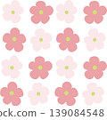 北歐風格的花卉圖案，春花 139084548