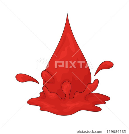 Illustration of Blood Drop Illustration of Blood Drop 139084585