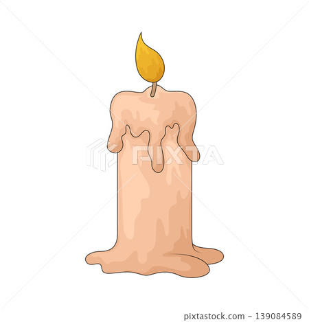 Illustration of candle 139084589