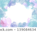 帶有雨滴效果的水彩畫框。 139084634