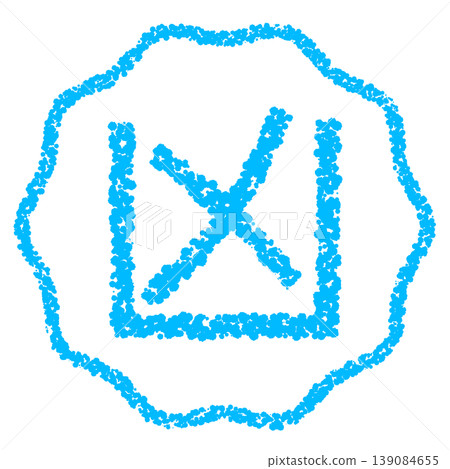 Crayon-style hand-drawn stamp-like lettering: Bad luck Crayon-style hand-drawn stamp-like lettering: Bad luck 139084655