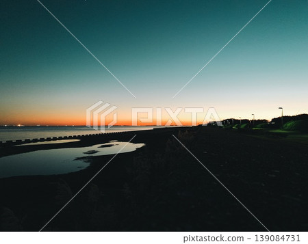 Night view mixed with sunset Night view mixed with sunset 139084731