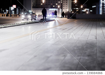 從信濃川沿岸步道眺望夜景 從信濃川沿岸步道眺望夜景 139084866