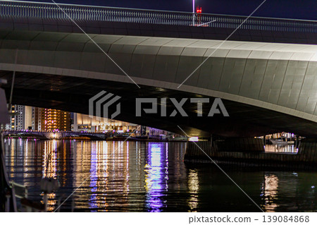 從信濃川沿岸步道眺望夜景 從信濃川沿岸步道眺望夜景 139084868