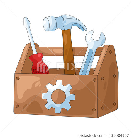 Illustration of toolbox  139084907