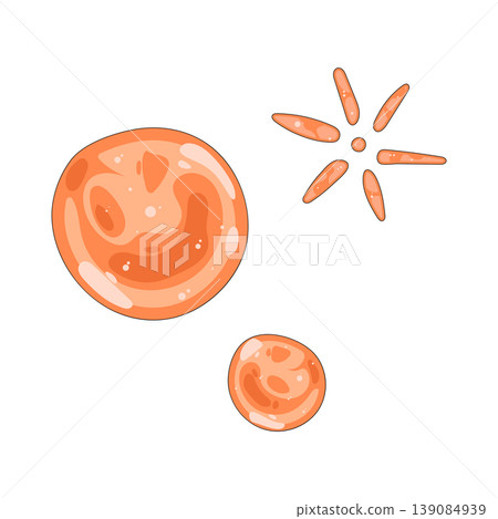 Illustration of orange bubble Illustration of orange bubble 139084939