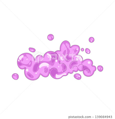 Illustration of Cloud shaped bubbles Illustration of Cloud shaped bubbles 139084943