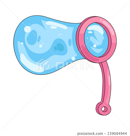 Illustration of bubble wand Illustration of bubble wand 139084944