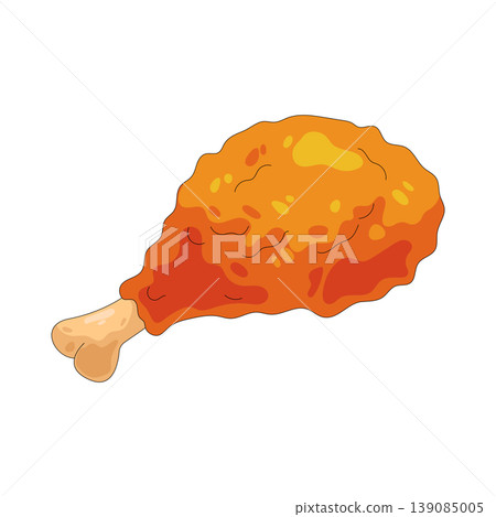 Illustration of fried chicken Illustration of fried chicken 139085005