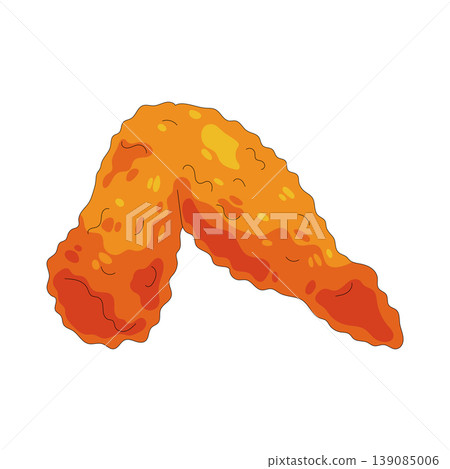 Illustration of chicken wings Illustration of chicken wings 139085006