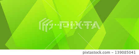 Green angular wide abstract background. Vector geometric pattern mosaic, creating dynamic depth. Perfect for eco branding, environmental Green angular wide abstract background. Vector geometric pattern mosaic, creating dynamic depth. Perfect for eco branding, environmental 139085041