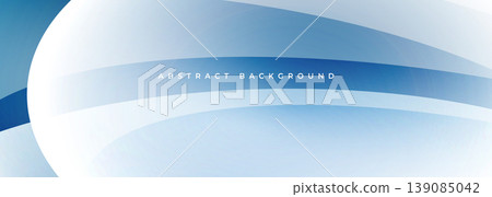Blue flowing curves create corporate calm. Soft gradient ribbons and glossy bands evoke modern technology vibe, ideal for presentation header, business banner, website hero, brochure layout, Blue flowing curves create corporate calm. Soft gradient ribbons and glossy bands evoke modern technology vibe, ideal for presentation header, business banner, website hero, brochure layout, 139085042
