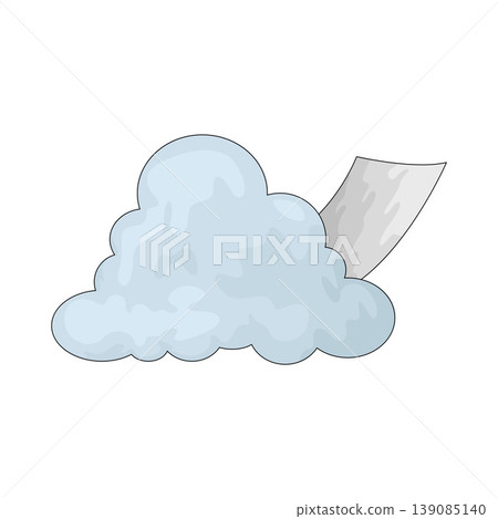 Illustration of Cloud document Illustration of Cloud document 139085140