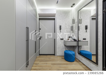 Modern Apartment Entry Hallway Interior with Sleek Design Modern Apartment Entry Hallway Interior with Sleek Design 139085266