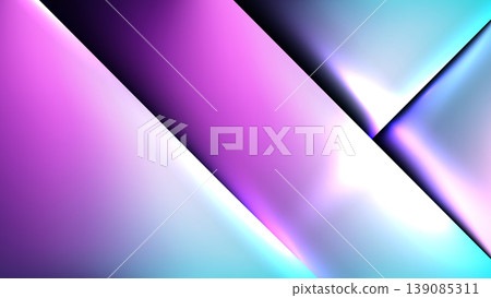 Abstract geometric background with neon purple and cyan 3d futuristic glowing light gradients, modern tech wallpaper and digital creative backdrop Abstract geometric background with neon purple and cyan 3d futuristic glowing light gradients, modern tech wallpaper and digital creative backdrop 139085311
