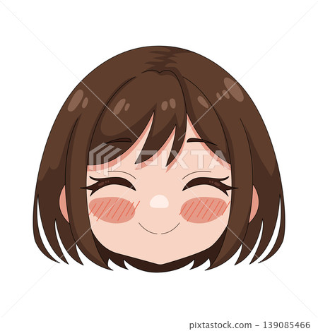 Illustration of smiling girl 139085466
