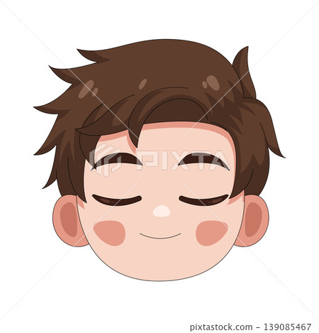 Illustration of smiling boy Illustration of smiling boy 139085467