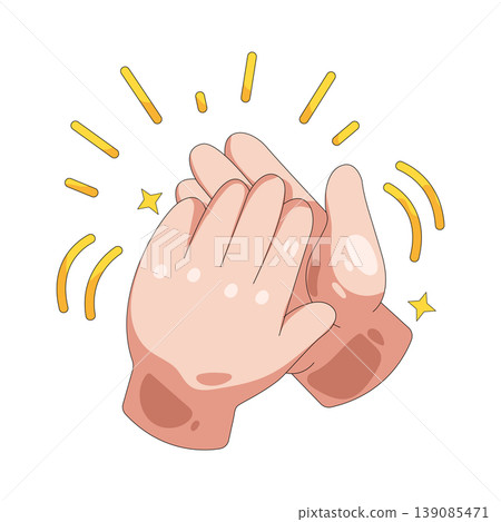 Illustration of Clapping hands 139085471