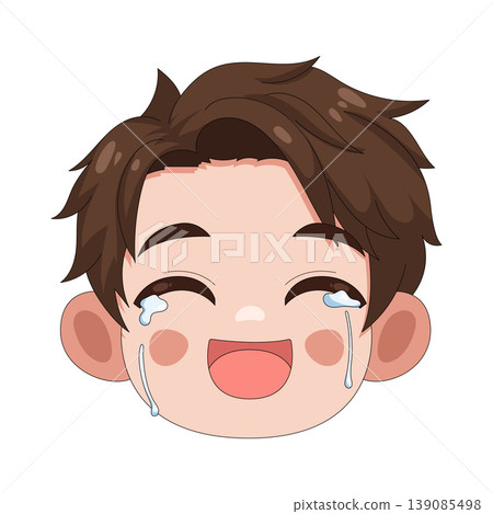 Illustration of laughing boy 139085498