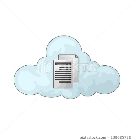 Illustration of Cloud File Illustration of Cloud File 139085758