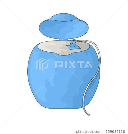 Illustration of Dental Floss Illustration of Dental Floss 139086138