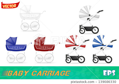 baby carriage stock vector illustration baby carriage stock vector illustration 139086330