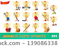 cup winner gold silver bronze stock vector illustration 139086338