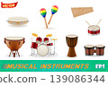 percussion musical instruments vector illustration 139086344