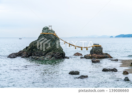 [Mie Prefecture] Meoto Iwa (Married Couple Rocks) at Futami Okitama Shrine 139086660