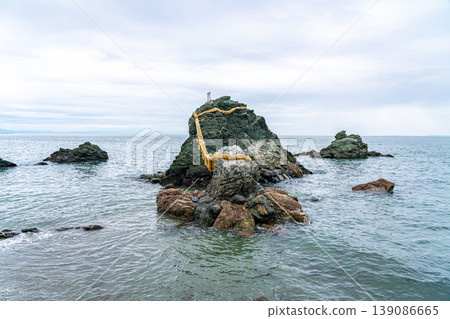 [Mie Prefecture] Meoto Iwa (Married Couple Rocks) at Futami Okitama Shrine 139086665