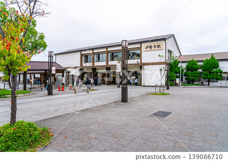 [Mie Prefecture] Ise City Station with a stylish exterior 139086710