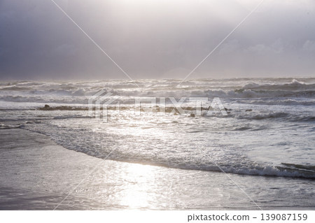 The rough seas of the Sea of Japan during bad weather. The rough seas of the Sea of Japan during bad weather. 139087159