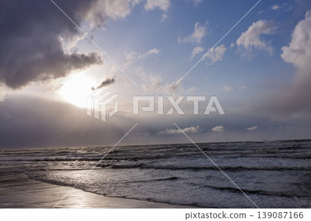 The rough seas of the Sea of Japan during bad weather. The rough seas of the Sea of Japan during bad weather. 139087166