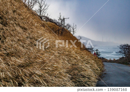 The rough seas of the Sea of Japan during bad weather. The rough seas of the Sea of Japan during bad weather. 139087168