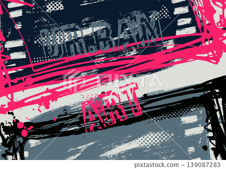 Urban grunge typography background with paint splashes Urban grunge typography background with paint splashes 139087283